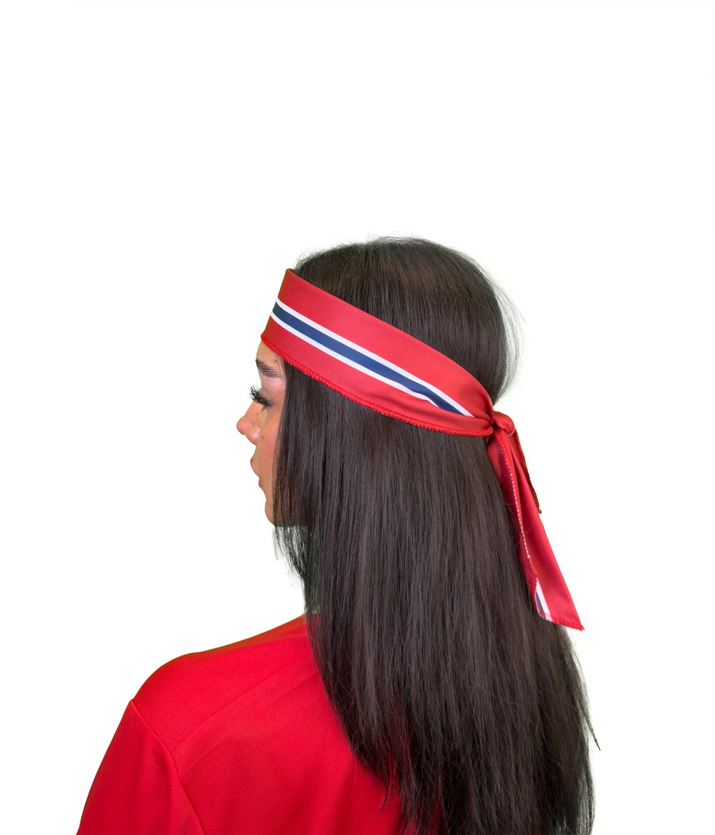 Supporterpannebånd 🇳🇴 med norsk flagg og ALT FOR NORGE